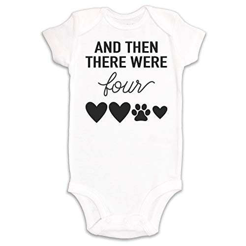 Kate & Meri And Then There Were Four (Dog) Onesie/Bodysuit Baby Romper (0-3M)