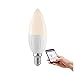 Produktbild Paulmann 500.55 Smarthome Zigbee Candela LED Kerze 4, 5W E14 230V 2700K Dimmbar Leuchtmittel 50055 - Amazon Echo Plus kompatibel