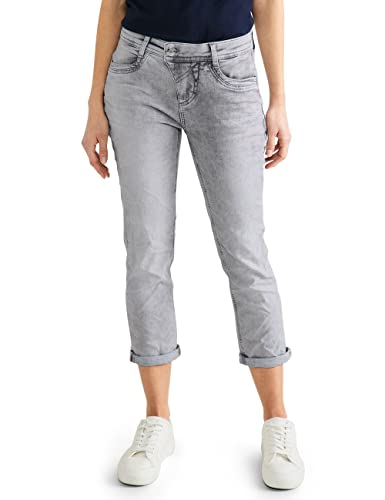 STREET ONE Damen A376066 Caprijeans, Autentic Grey Bleach, 30W / 26L EU
