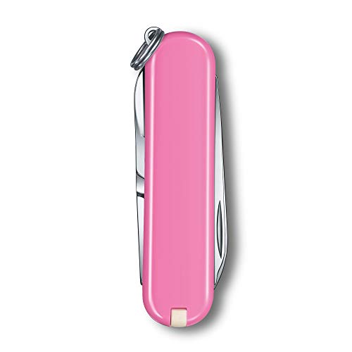 Victorinox Swiss Army Knife - FRESH. STYLISH. COLORFUL SWISS CLASSICS - 7 Function, Multitool with a Pair of Scissors - Cherry Blossom, 58 mm