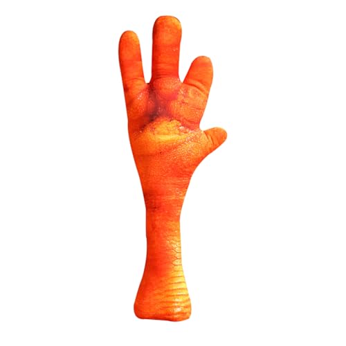 LOGOFUN Chicken Feet Pillow Simulation Chicken Feet Throw Pillow Creative 3D Chicken Feet Cushion for Birthday Home Office Decor - 60CM