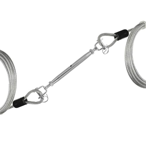 Tensor de cable tornillo cuerpo cerrado acero inoxidable M6 para tensado industrial miniatura 6