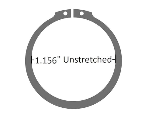 Generic SR 310-125 - 1-1/4'' External Snap Ring - Tru-Arc Type 1.156'' Unstretched (4 Pack)