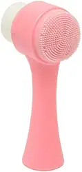 Genérico Escova Facial 2 em 1 com Esponja de Massagem para Skin Care Cuidado Facial Completo (Rosa)