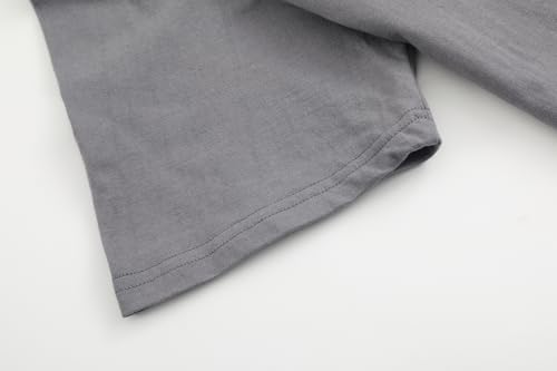 Image of Maydear Men Women Basic T Shirt Cotton Short Sleeve Crewneck Casual Plain Tee Everyday Essential Top