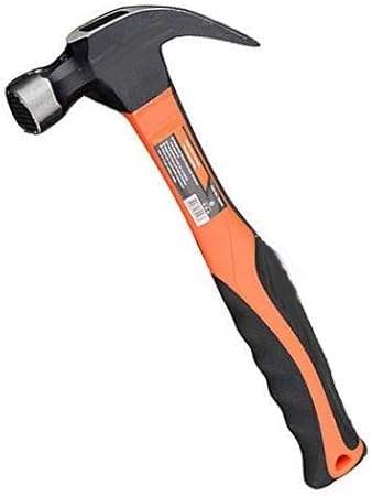 Edward Tools Pro 20 oz Claw Hammer - Magnetic Nail Starter - Forged Fine Grain Harden Steel Head - Heavy Duty Fiberglass Shaft - Ergo Cushion Grip - Roofing Hammer