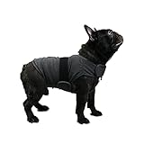 ZWEI FARBEN UND VIER GRÖSSEN VON:Die Beruhigungsweste für Hunde ist in dunkelgrau und rosarot erhältlich.