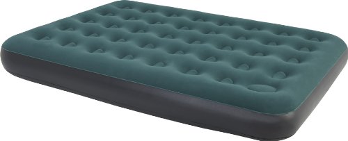 JILONG Double CB-FP - Cama Hinchable con Bomba de pie incorporada, Superficie de Velour, 191 x 137 x 22 cm