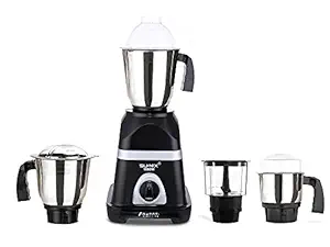 Su-mix Triaa 1000W Mixer Grinder with 3 Stainless Steel Jars and Chopper Jar (1 Wet Jar, 1 Dry Jar and 1 Chutney Jar), Black.Make In India