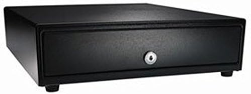 APG, VASARIO SERIES, STANDARD-DUTY CASH DRAWER, MULTIPRO 24V, BLACK, PAINTED FRONT, 19X15, DUAL MEDIA SLOTS, FIXED 5X5 TILL, REQUIRES CABLE