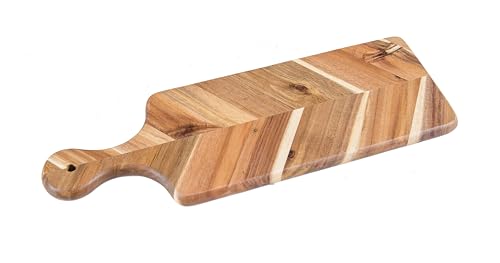 Tabla de cortar rectangular de madera acacia y rubberwood miniatura 3