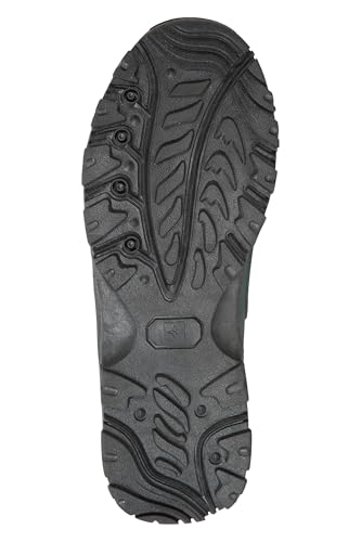 Mountain Warehouse Adventurer Mens Waterproof Boots - Isodry Shoes With Synthetic Upper, Mesh Lining, Deep Lugs & Eva Cushioning - Spring Summer, Hiking & Outdoors Black Adult Shoe Size10.5 - 6