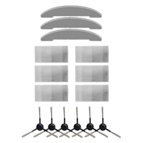 Kit de pièces Cleanova W7 W11 incluant 6 brosses 6 filtres et 3 chiffons de rechange