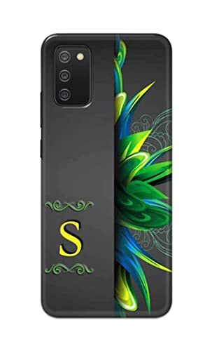 Image of Name II Initial II Letter Alphabet S Hard Back Case Cover for Samsung Galaxy M02s / Samsung A02s / Samsung F02s / Samsung A03s Back Cover -(J5) VNS2222