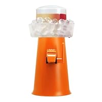 Sprizzer - Aperol Spritz Maschine für Spritz, Dispenser und Mischer mit Eisbehälter für Aperitif, Manuelle Abgabe ohne Elektrizität oder Batterien, Einfach zu Bedienen, Orange, Made in Italy