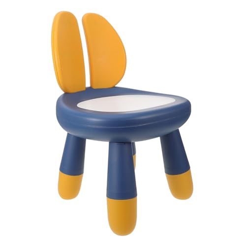 jojofuny Plastic Stool for Kids Children's Chair Set Backrest Kids Chair Cartoon Design Portable Step Stool