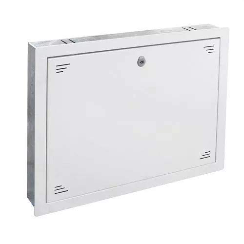 IDE RTR50608MET IP33 Registro de Terminación de Red Empotrar Metálico, Blanco, 525mm x 665mm x 80mm