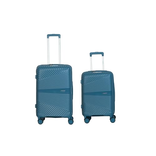 Image of CRUISE Mediterranean Trolley Bags Set (20+24 Inch)| Hard Shell Expandable Suitcases with 8 Spinner Wheels & TSA Lock | Cabin and Check-in Lightweight Luggage Bag | Adjustable Handle (Set of 2)