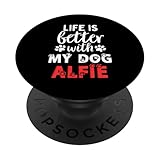 Photo Gallery cane nome alfie la vita è migliore con il mio cane di nome alfie popsockets popgrip adesivo Photo Gallery cane nome alfie la vita è migliore con il mio cane di nome alfie popsockets popgrip adesivo