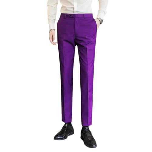 Men Suit Pants Business Office Trousers Wedding Party Dress Casual Pants4