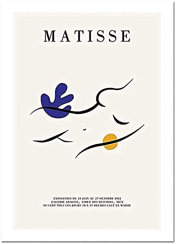 Canvas Schilderijen 3 stuks 23,6 x 31,5 inch (60 x 80 cm) geen frame Matisse Modern Abstract Silhouet Body Line Muur Art… - Image 4