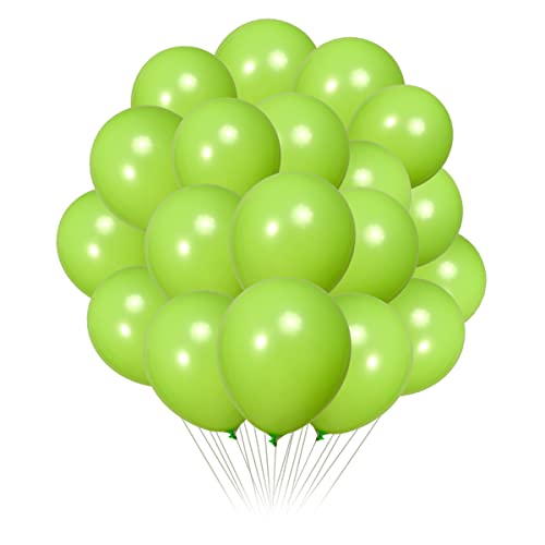 Image of 300 Pack Lime Green Balloons 12 inch Green Latex Party Balloon Bulk for Various Party Events Decorations