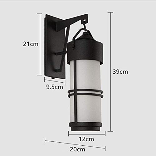 Focos de pared antioxidantes E27 impermeables con cristal protector para iluminación exterior 7