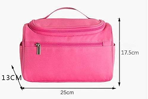 Image of KUKLAR Premium Hanging Travel Toiletry Bag for Women and Men - Mens Travel Bag Toiletry with Expandable Compartments and Detachable TSA Friendly Clear Pouch (Pink)
