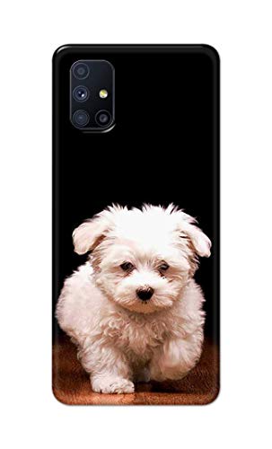 Image of PRINTFIDAA� Printed Hard Back Cover Case for Samsung Galaxy M51 Back Cover (Puppy Dog) -2808