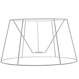 Cette carcasse tambour à 6 branches est idéale pour la création d'abat-jour contrecollé ou couture. Il possède une finition en époxy blanc qui lui apporte une résistance dans le temps.
