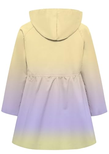 Image of Betusline Girl's Single Breasted Trench Coat Hooded Dress Coat Outerwear, 2-14 Years