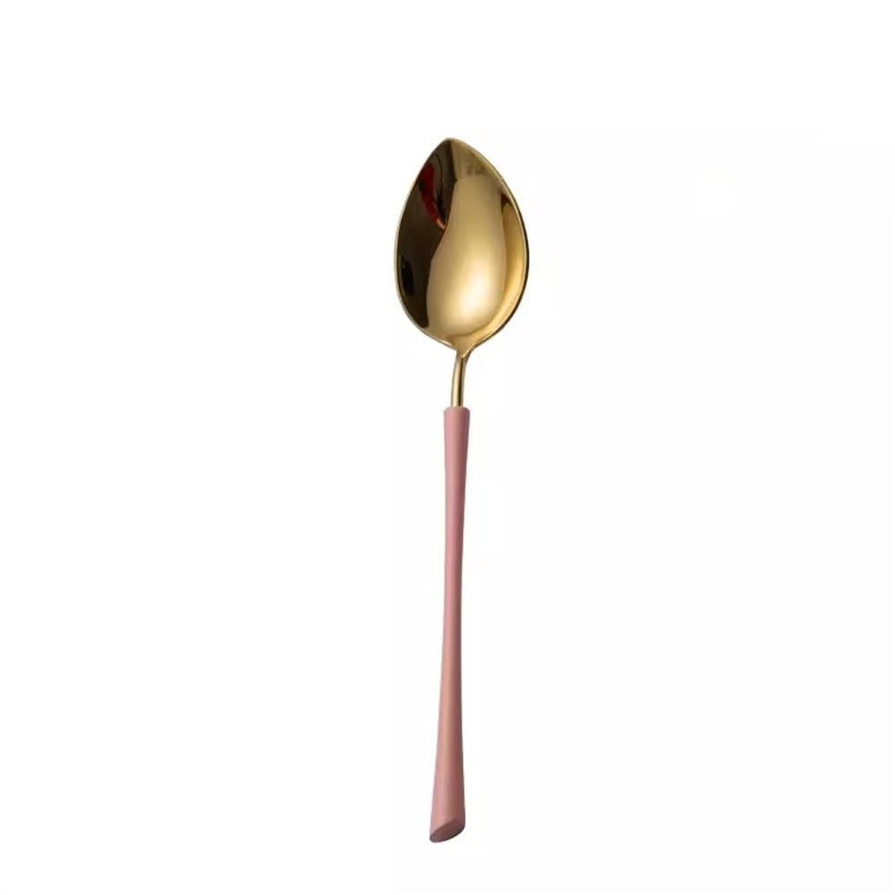 Cuillères De Service Cuillère délicate en Acier Inoxydable, cuillère à café Domestique, cuillère à Dessert
