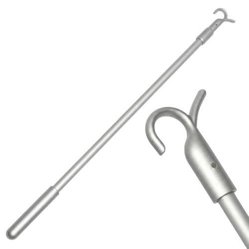 MAUDFEK 1 pcs loft hatch pole window pole opener loft ladder pole Telescopic Curtain Rod Extension Tool for High Ceiling Window Operation Adjustable Reach Assist Device