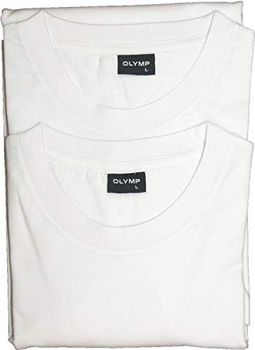 OLYMP T-Shirt Doppelpack Weiß Rundhals Größe 3XL