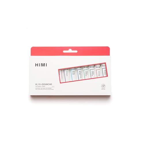 THOOVI - HIMI - Gouache Paint - 12 ml tubes - New Gen - Yellow cover (12 ml x 12 colours) (B0CRH2SDLC) Amazon Price History, Amazon Price Tracker