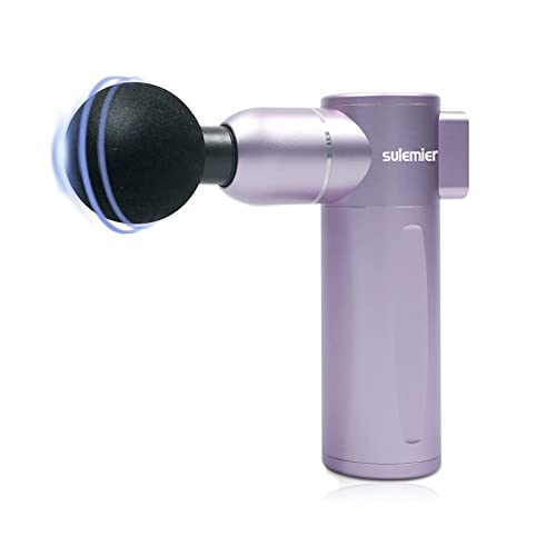 Preisvergleich Produktbild Mini-Massagepistole, tragbares Tiefengewebe, Muskel-Massagegerät für Zuhause, Fitnessstudio, Erholung leise und bequem, 4 Geschwindigkeitsstufen, LED-Touchscreen mit 4 Köpfen Zubehör