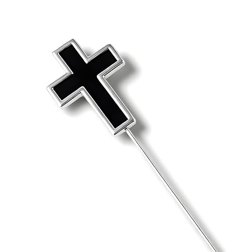 Image of Suit Pins for Men, Brooch for Men, Lapel Pins for Men Women, Mens Lapel Pins for Suits, Mens Brooch for Suits Hats Scarf Jacket, Fitted Hat Pins for Women Men, Men's Silver Gold Lapel Pin for Wedding
