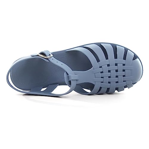 Image of Hee grand Crystal Jelly Heel Sandals for Women Summer Beach Jelly Shoes