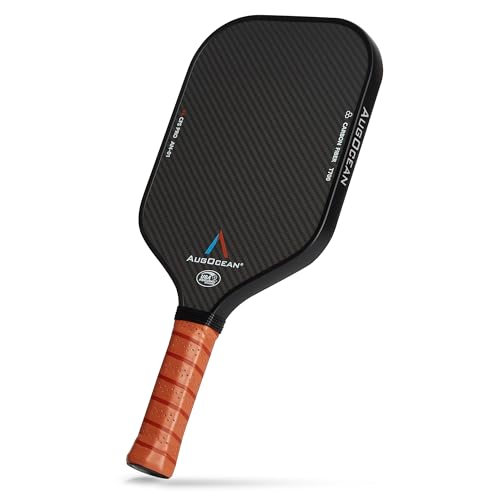 Pickleball Paddle,Pickleball Paddles-3K Raw Carbon Fiber Pickle Ball Paddle Surface with Great Grit & Spin,T700 Pickleball Racket with Excellent Power,Control and Balance,USAPA Approved
