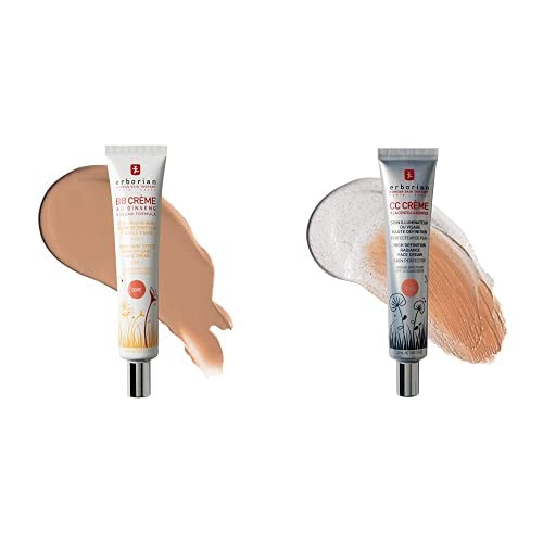 Erborian Color Correcting bundle - CC Cream with Centella Asiatica and BB Cream, Tan - 1.5 Oz