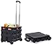 Lufamily1 Rolling Utility Cart Einkaufstrolley Cart Transport Trolley Foldable Shopping Trolley up to 25 kg Folding Box Adjustable Handle