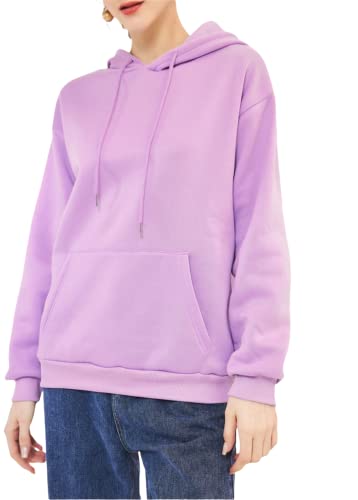 Image of BE SAVAGE Women's Solid Full Sleeves Cotton Hoodie