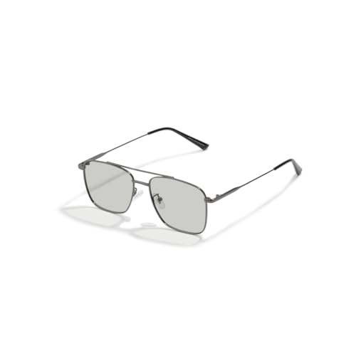 Image of SAM AND MARSHALL VEIN Sunglass I 400% UV Protection I Metal Sunglass I Square Sunglass I Double Bar I Unisex
