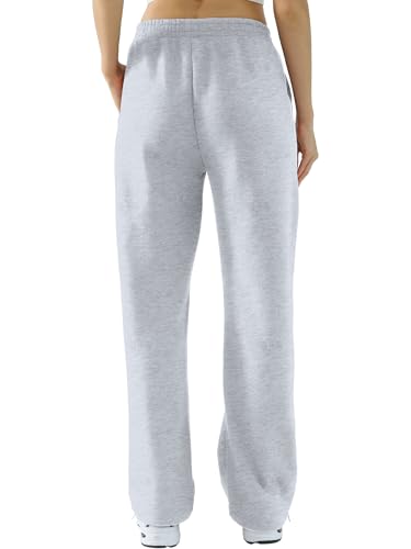 DITOK Baggy Sweatpants for Women, Comfy Straight Wide Leg Fleece Elastic Waist, Women's Workout Casual Lounge Ladies Pants3