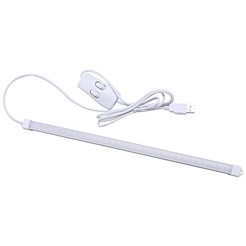 JacobsParts LED Light Bar USB Under Cabinet Desk Lamp Warm & Daylight White