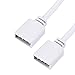 uxcell 4 Pin 10mm RGB LED Strip Light Connector Extension Cable 1M Length White 2Pcs with 4Pcs Male 4 Pin Plugs