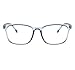 Unisex Glasses Frame Fashion Clear Blue Rectangle Full Frame Decoration Prescription Glasses