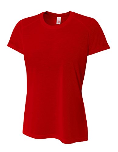 T-Shirt Spun Poly Femme A4 haut blanc personnalisable coupe cintrée