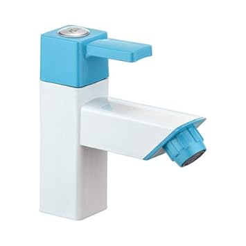 Pearl Edge Single Lever Basin Mixer (Blue), Plastic