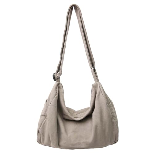 Sac a bandouliere decontractee en toile multi-poches pour homme et femme
